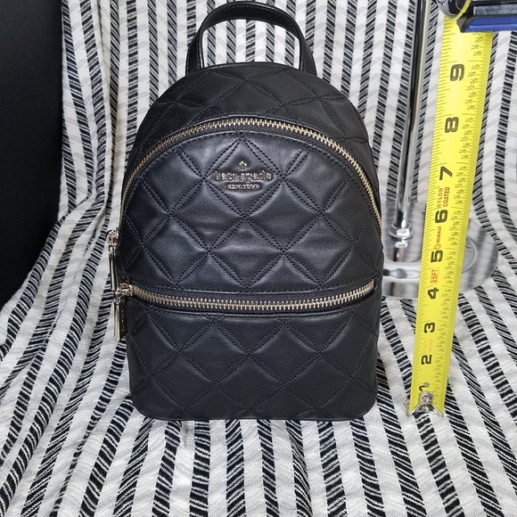 Kate Spade Mini Convertible Natalia Backpack Black - Picture 11 of 11